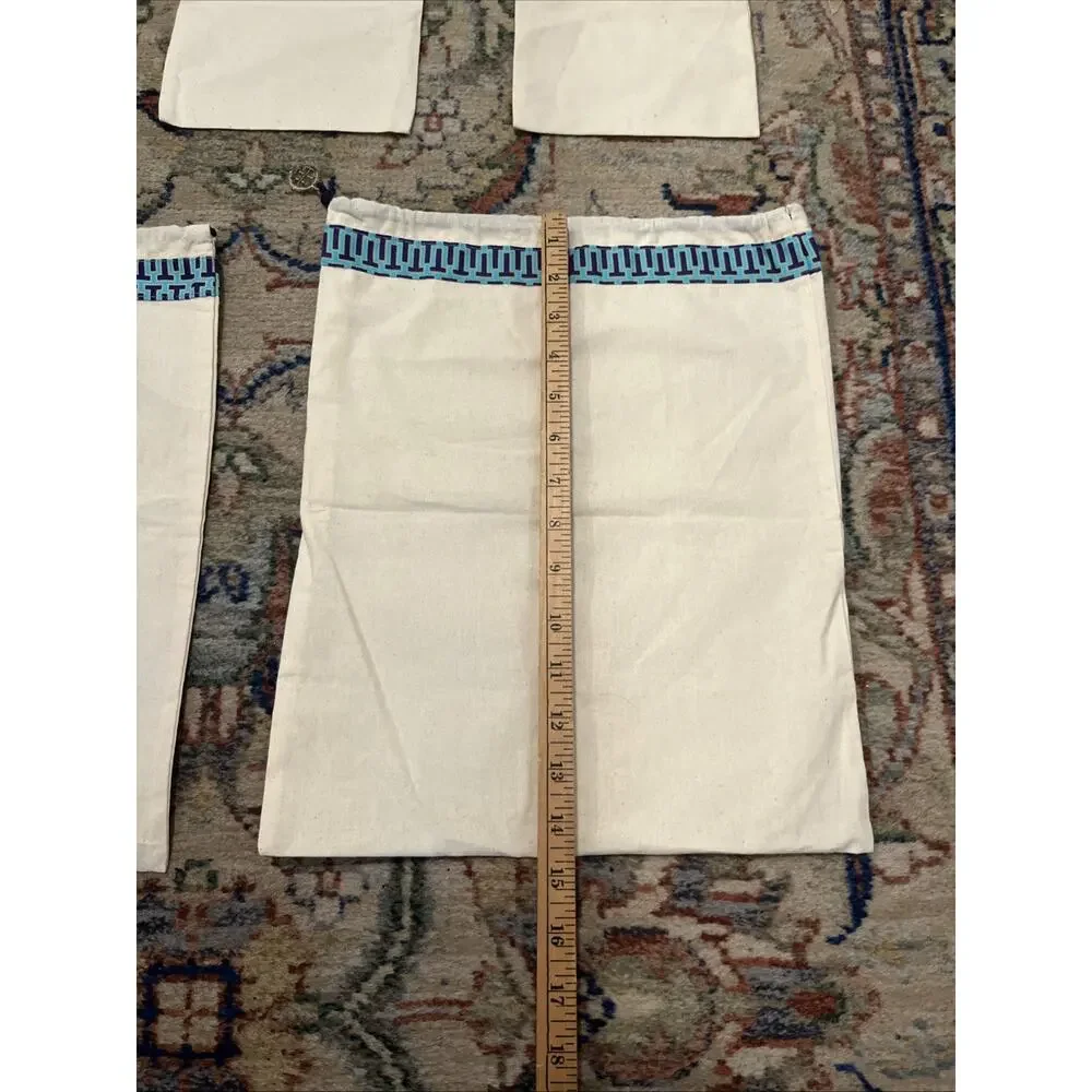 Tory Burch Cloth Dust Bags Lot of 5 Small Large Shoes Accessories Read